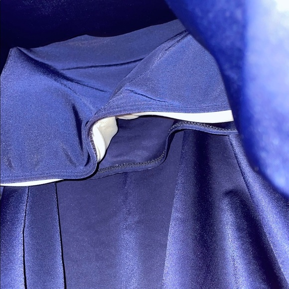 Asymmetrical Blue Sleeveless Camisole Swim Top - Picture 6 of 8